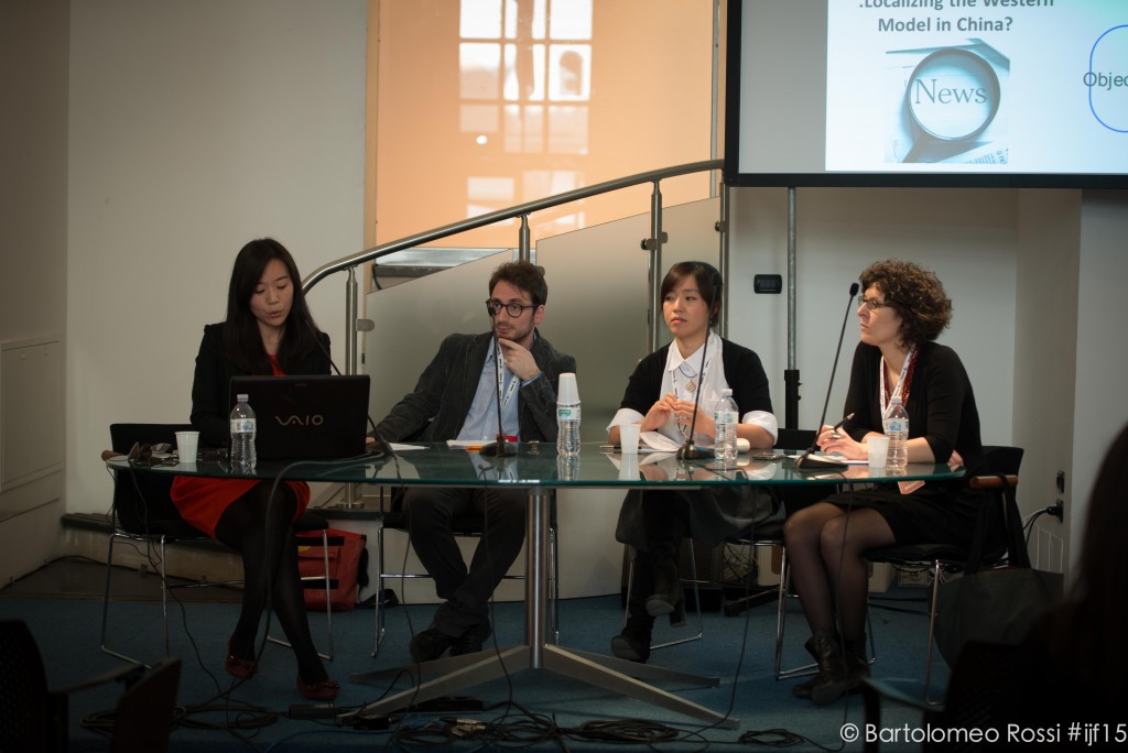 From left: Ye Jin, Gianluigi Negro, Zhan Zhang and Emma Lupano to discuss the journalistic role in today's China. 
